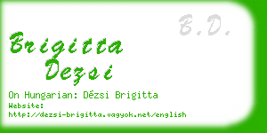 brigitta dezsi business card